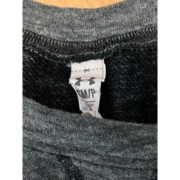 Under Armour Sweatshirt Womens Small Loose Fit GREY Cropped Lightweight Pullover - Picture 4 of 5